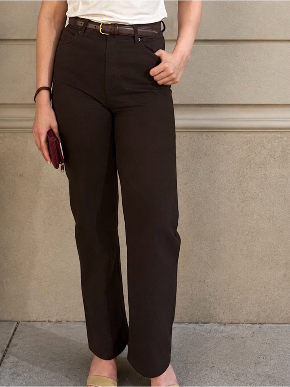 Reformation Wilder High Rise Wide Leg Jeans in Mole - Size 27